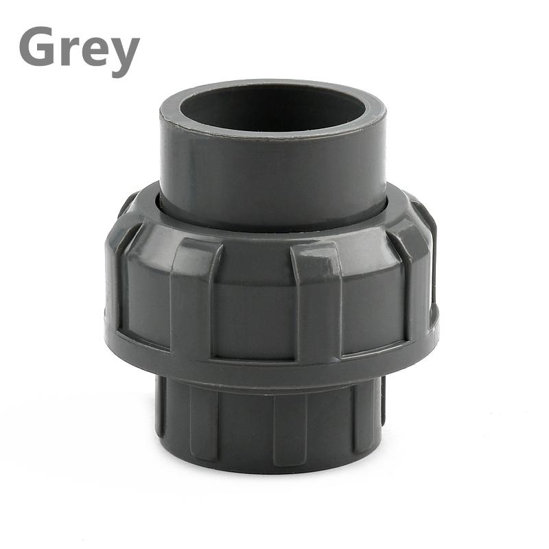 1PCS 20~50mm New Pattern PVC Pipe Union Connector Irrigation Pipe Fittings Aquarium Fish Tank Tube Joints Plastic Pipe Fittings
