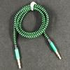 1m Braided 3.5mm AUX Male To Male Stereo Audio Adapter Cable for PC DVD Speaker