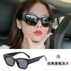 New sunglasses women's three-point plastic black sunglasses Internet celebrities European and American trend sunglasses