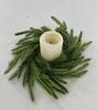 Artificial Christmas Seaweed Candlestick Wreath, Christmas Table Decoration, Artificial Christmas Seaweed Candlestick Wreath