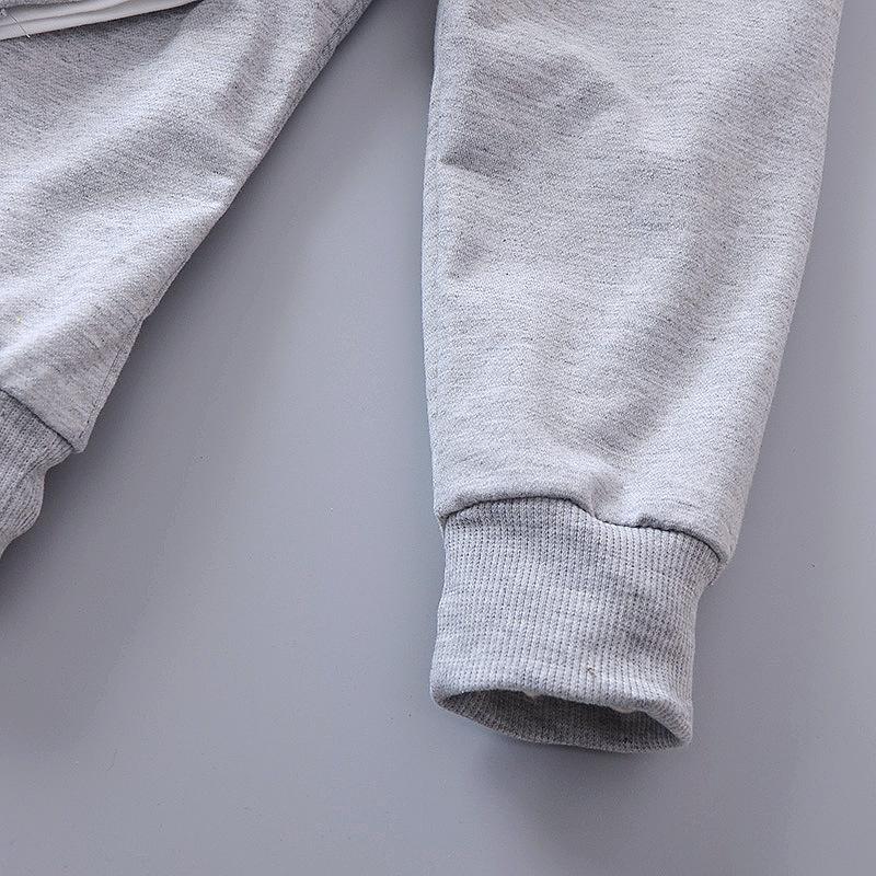 Детская одежда, костюм из 3 предметов для маленьких мальчиков, осенний кардиган + футболка с длинными рукавами + брюки, верхняя одежда