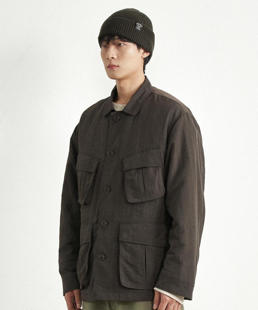Helement Easy Detachable Padded Jacket (Brown)