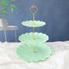 3-х уровневая башня-стенд для кексов, стойка для демонстрации десертов, не содержит бисфенол А, большая вместимость, простая сборка, многоуровневый поднос для сервировки тортов, принадлежности для вечеринок