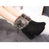Winter Shoes Women High Heels Boots Fur Warm Shoes Fashion Modern Ladies Super Square High Heel 10cm