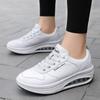 Fashion Women Fashion Sneakers Air Cushion Sports Shoes Pu Leather Blue Shoes White  Outdoor Walking Jogging Shoes Female Trainers