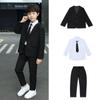 Children’s Summer Tuxedo Suit Set - Handsome Boy Pageant & Piano Performance Blazer for Big To Middle-Aged Kids