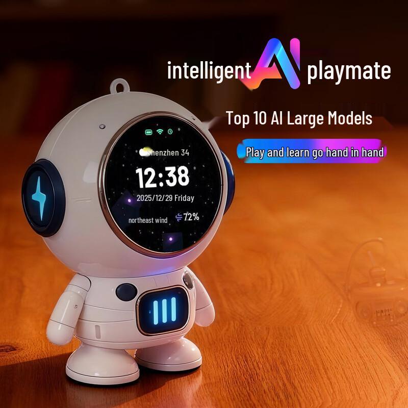 Умная AI-колонка Mini Astronaut M2 с HD-дисплеем и часами, штекер CN (адаптер в комплекте)