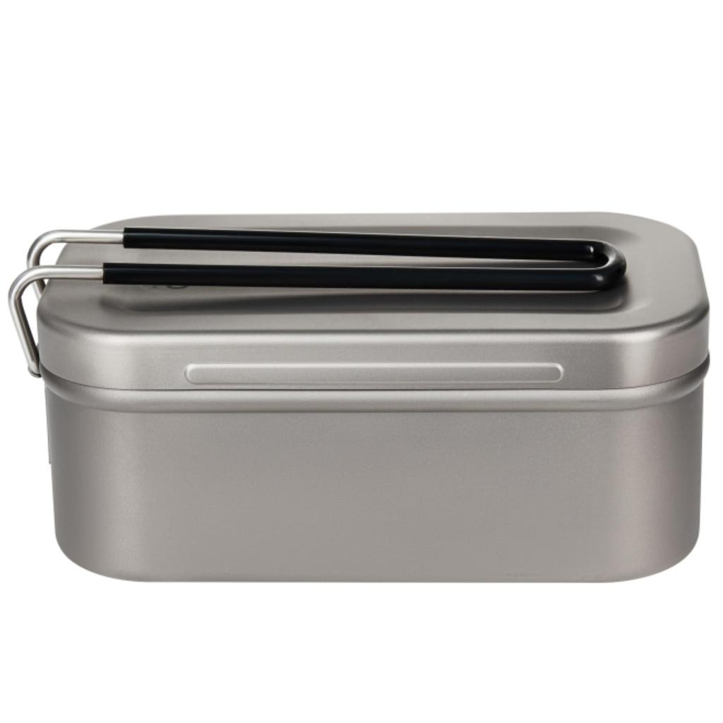 Легкий набор для приготовления пищи yETO Mestin Titanium с канавкой для предотвращения проливания для кемпинга и предотвращения стихийных бедствий, 2 чашки