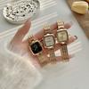 Simple Small Square Watch Female Retro Literary and Artistic Small Fragrant Quartz Watch High-end Small Gold Watch