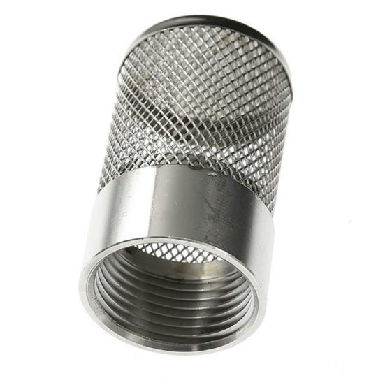 Inlet Suction Strainer Stainless Steel Garden Hose Inlet Filter Mesh Easy Install Intake Hose Pickup Filter Head for Irrigation Water Pump Filter