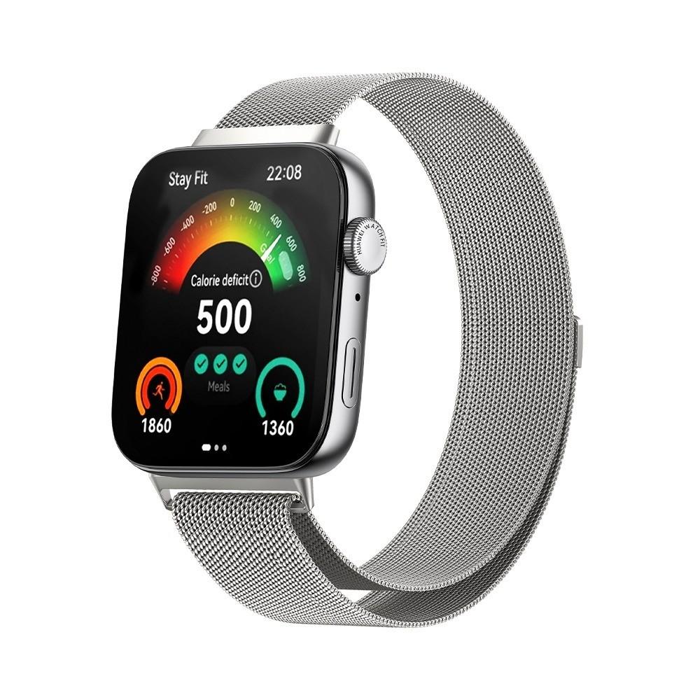 Ремешок из нержавеющей стали для Huawei Watch Fit 3, Сменный смарт-браслет, Миланский магнитный браслет для Huawei Fit3, металлический ремешок