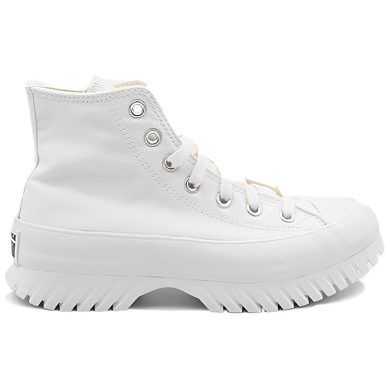 Converse Chuck Taylor All Star Шнуровка Круглый Носок Высокие Эспадрильи Женские Белые