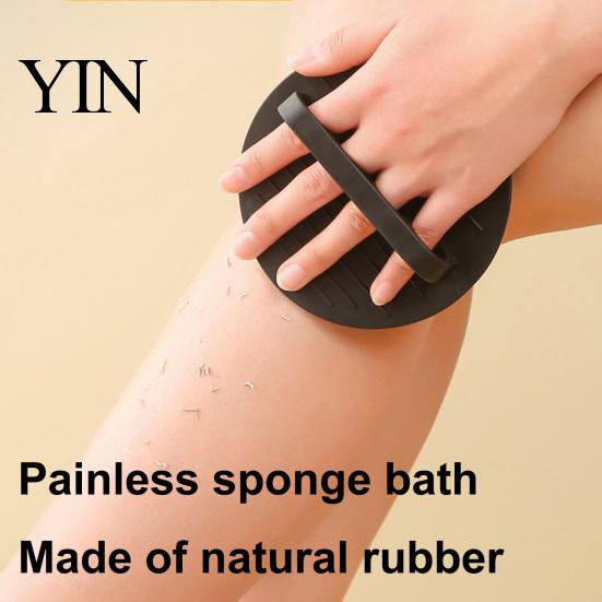 Daily Exfoliating Tool Rubber Bath Glove with Strap, Durable Elastic Silicone Shower Sponge Brush, Deep Skin Cleansing Mitt for Back And Shoulders Non