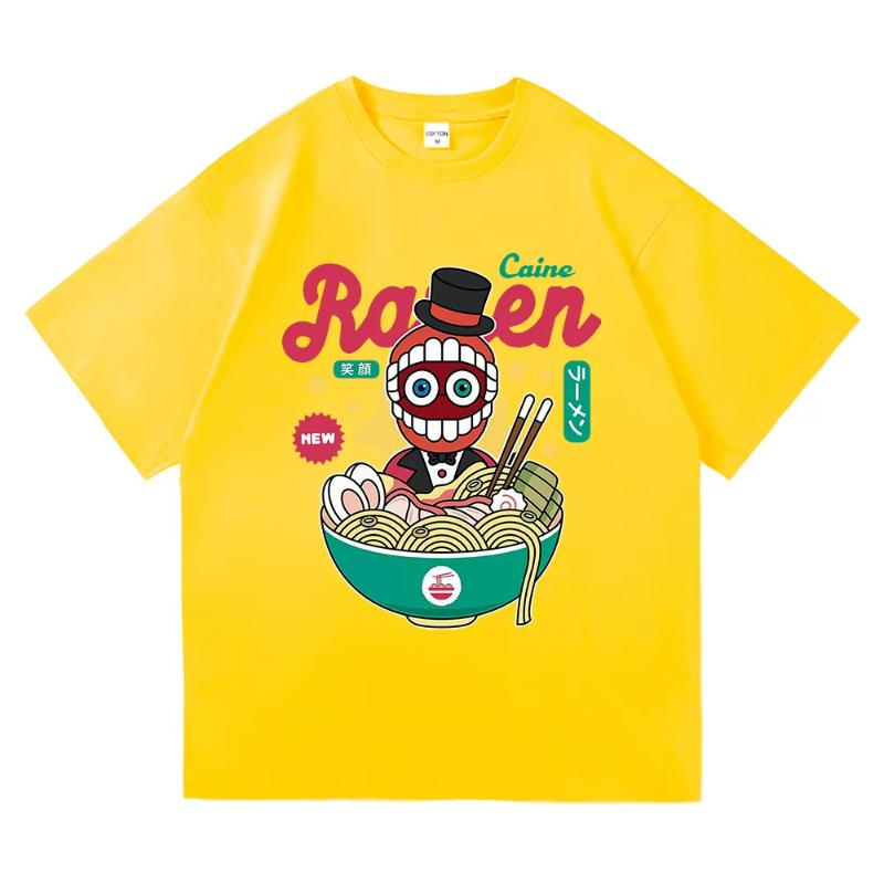 The Amazing Digital Circus Jax RaUnisex T Shirt Fashion Women Caine Pomni TShirt Unisex Cute Rabbit Noodles Cotton Tees Shirts