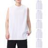 Ncfabg Tank or Sleeveless Short Summer Plus Sizes Men's Tops, 3-Pack 5-Pack, 100% Cotton, T-Shirts, Sleeves, Clothes, Antibacterial, Odor-Resistant,