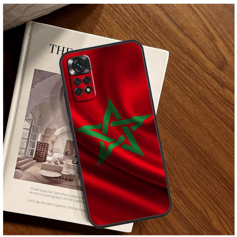 Чехол с флагом Марокко для Xiaomi Redmi Note 14 9 10 11 12 13 15 Pro Plus Чехол для Redmi 15 C 14C 12C 10C 13C