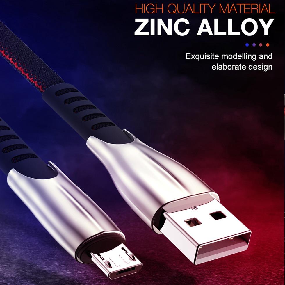 Кабель Micro USB ROCK 2.4A для быстрой зарядки, синхронизации данных, кабель Microusb, шнур для мобильного телефона Android