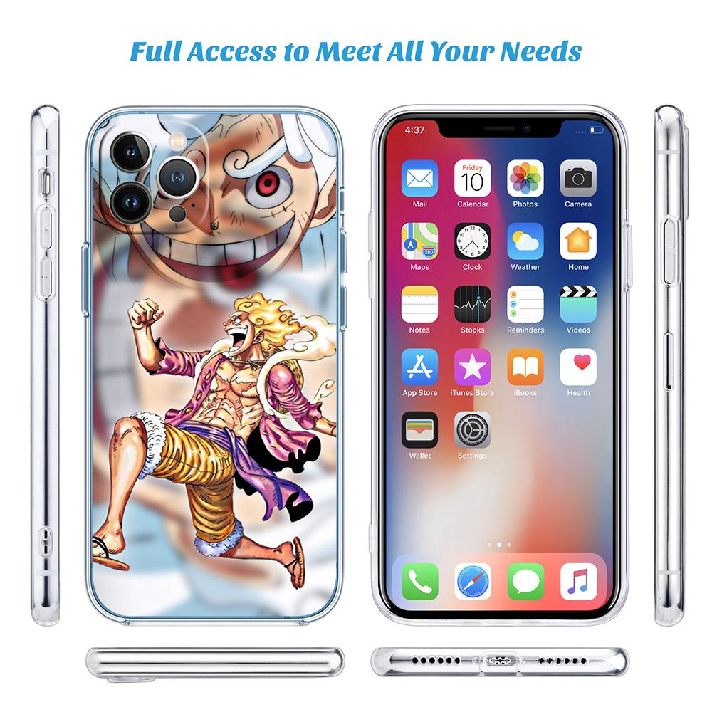 Luffy One Piece Transparent Phone Case for Motorola Moto G40 G04 G05 One Ace Action  Fusion + Plus Hyper Macro Vision Zoom