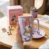 Disney Керамическая кружка с мультяшным рисунком, 500 мл, Милая кофейная чашка с ручкой, Посуда большой емкости для дома, офиса, Подарок