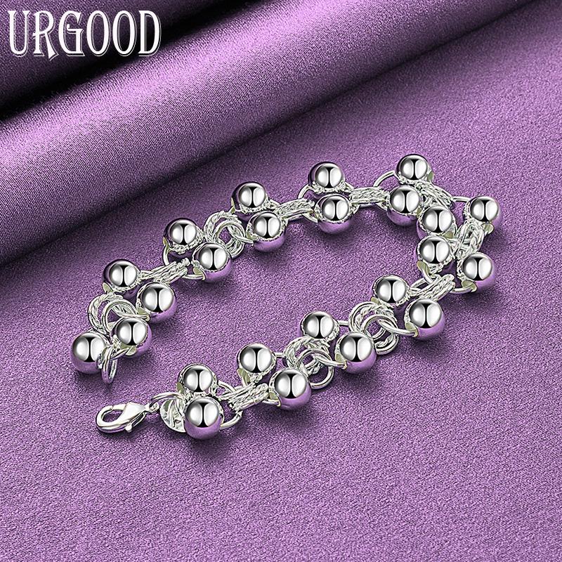 Браслет из стерлингового серебра 925 пробы с романтическими виноградными бусинами, подарочные модные украшения
