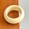 Bohemian Round Wide Bracelet Solid Color Retro  Hand Ring Cute Acrylic Bangle  Decoration