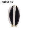 BOISEEN Mobile Phone Bag Women's European and American Rhombus Small Bag Double Zipper Crossbody Women's Bag Women's Vertical Change Bag