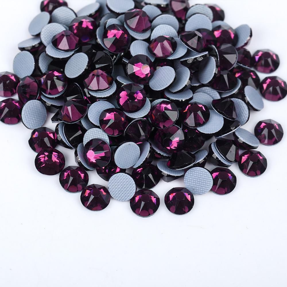 2088 16Cut Austrian Rhinestones Diamond Nail Art 3D DIY Mobile Phone Case ABS Hot-Fix Rubber Bottom Flats Glass Jewelry Shoes