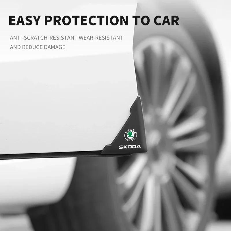 gmvtw1 Auto Logo Car Door Guard Edge Corner Protector For Skoda Octavia Kodiaq Fabia Superb Rapid Kamiq Karoq Derivati Yeti Enyaq A7