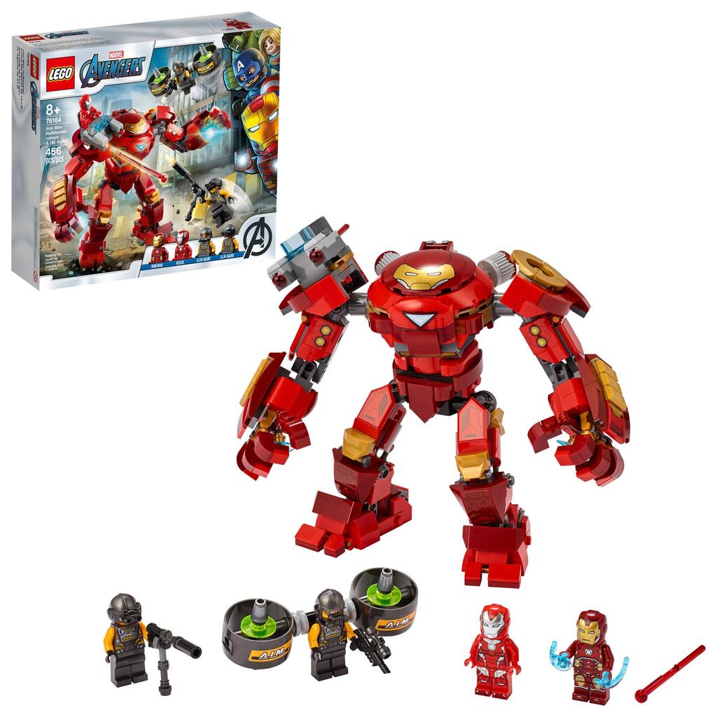 LEGO Iron Man Hulkbuster Vs Agent Superhero Playset Marvel Avengers 456 Pieces LEGO 76164 A.I.M.