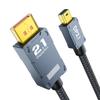 16K Mini DisplayPort To DisplayPort 80Gbps Mini DP for Laptop MacBook iMac Monitor 2.1 Cable, [16K@60Hz, 8K@120Hz, 4K@144Hz/240Hz] HDR, DSC, G-Sync