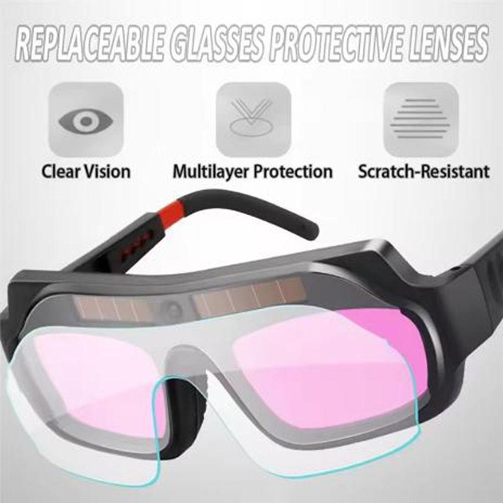 Solar Powered Automatic Dimming Welding Glasses Anti-glare Welding Goggles Soldering