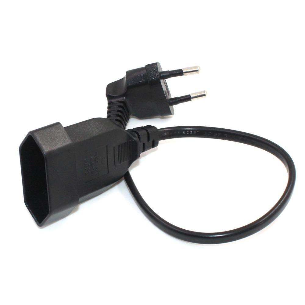 0.3m/0.6m/1.8m/3m Europea Angled Cord 90 Degree Socket Power Extension Cable To Female Male Plug