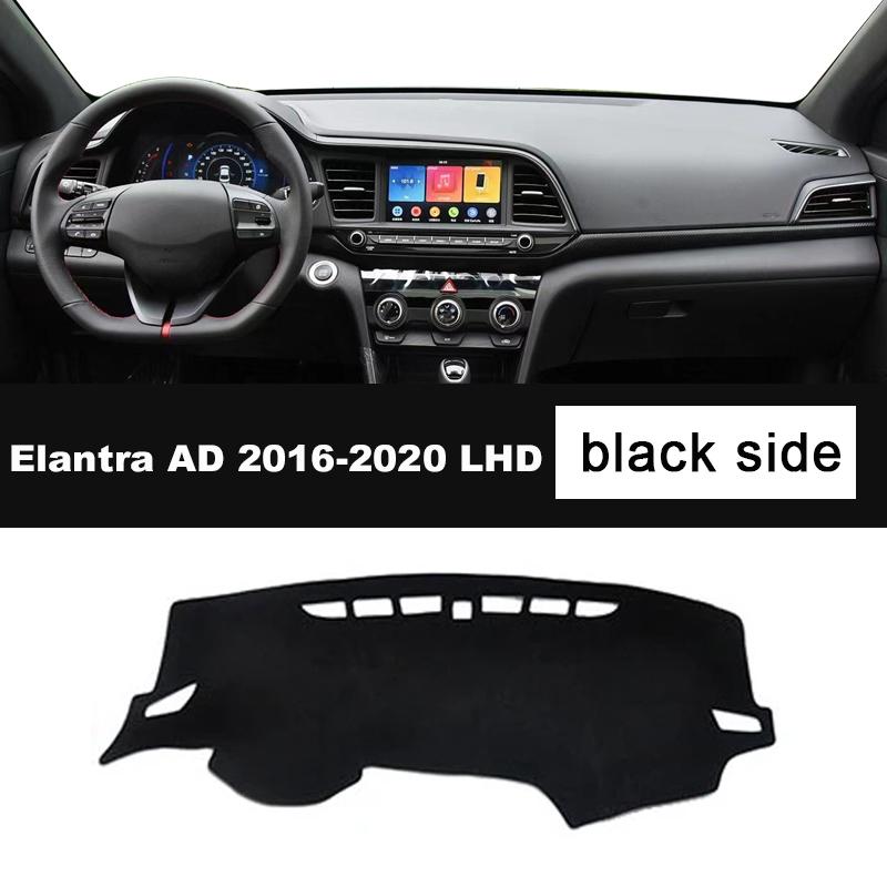 Для Hyundai Elantra AD 2016 2017 2018 LHD RHD Коврик на приборную панель автомобиля Ковер на панель приборов Нескользящие аксессуары