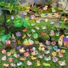 50PCS Mini Resin Animals Variety Pack, Random Assorted Tiny Resin Animal Figurines Glow in the Dark for Fairy Garden Accessories, Aquarium and Micro