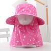 Face Mask Sunshade Shawl Cap Printing Agricultural Work Hat Casual Wide Brim Sun Hat  Outdoor