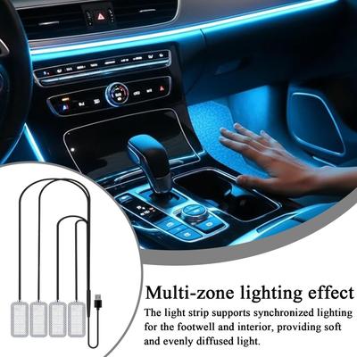 Регулируемая USB-лампа для подсветки салона автомобиля с USB-портом, светодиодные автомобильные фонари для грузовика, внедорожника, трактора, прицепа