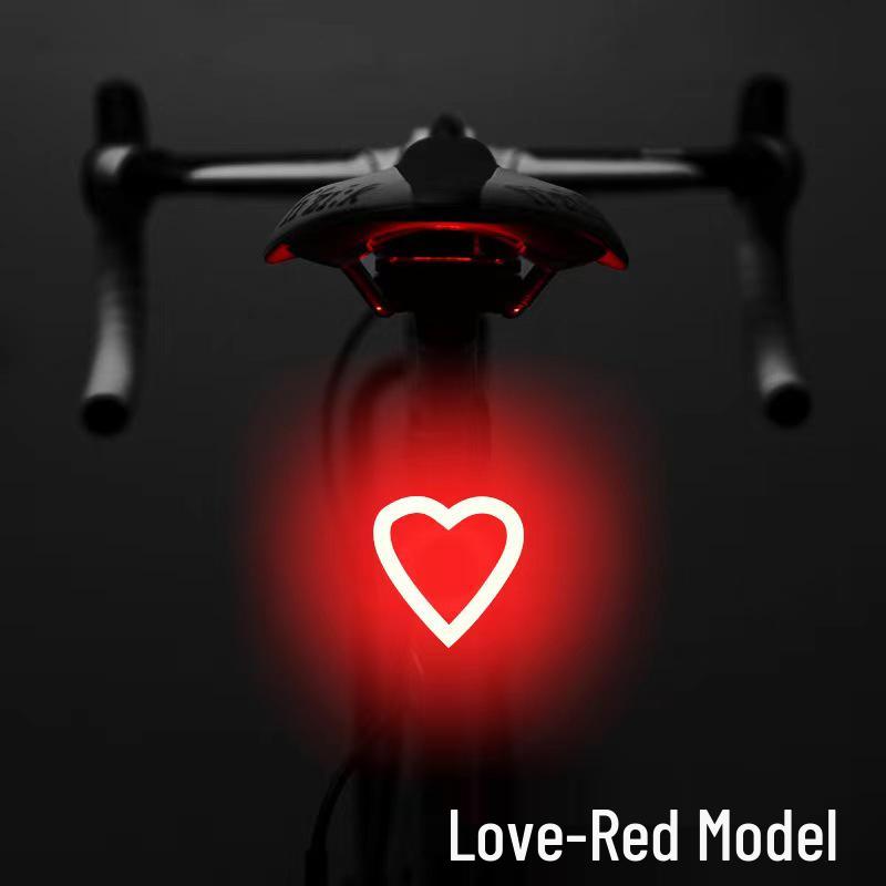 Светодиодный задний фонарь с USB-зарядкой для ночной езды на велосипеде - Крепление на ремешке и динамическая навигация