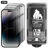 3Pcs Easy Install Dust-Free 3D Curved Privacy Electroplated Explosion-Proof Tempered Glass Screen Protector