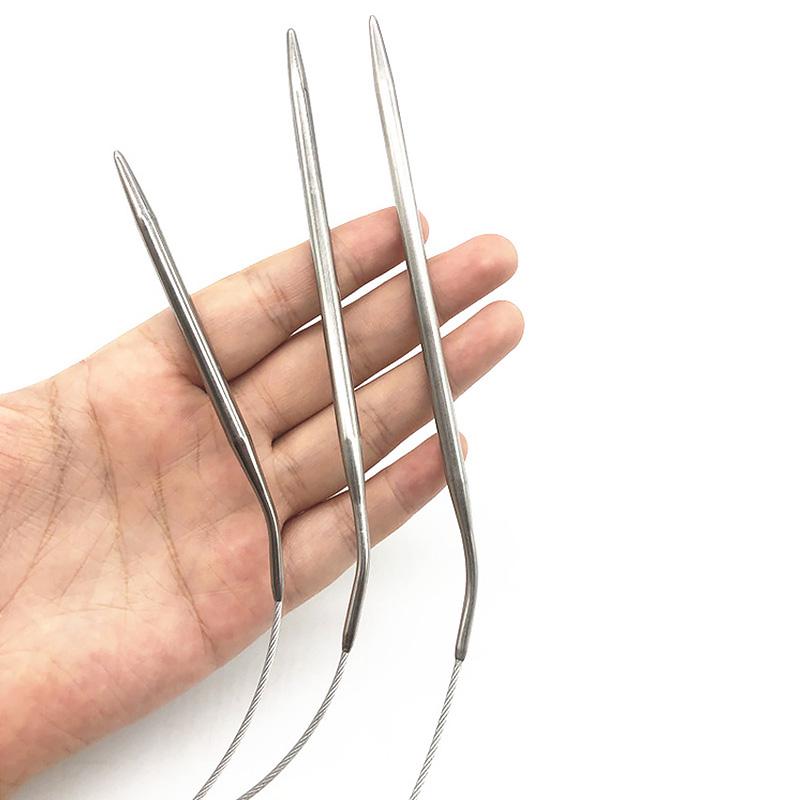 120cm Circular Knitting High Quality Knitting Needles Stainless Steel Crochet Needle Crocheting