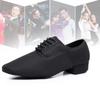 Дышащая сетка Мужская обувь для современных танцев Низкий каблук Мальчик Взрослый Самба Сальса Танго Латина Вечеринка Бальные танцы Обувь на каблуке 2,5 см Для помещений