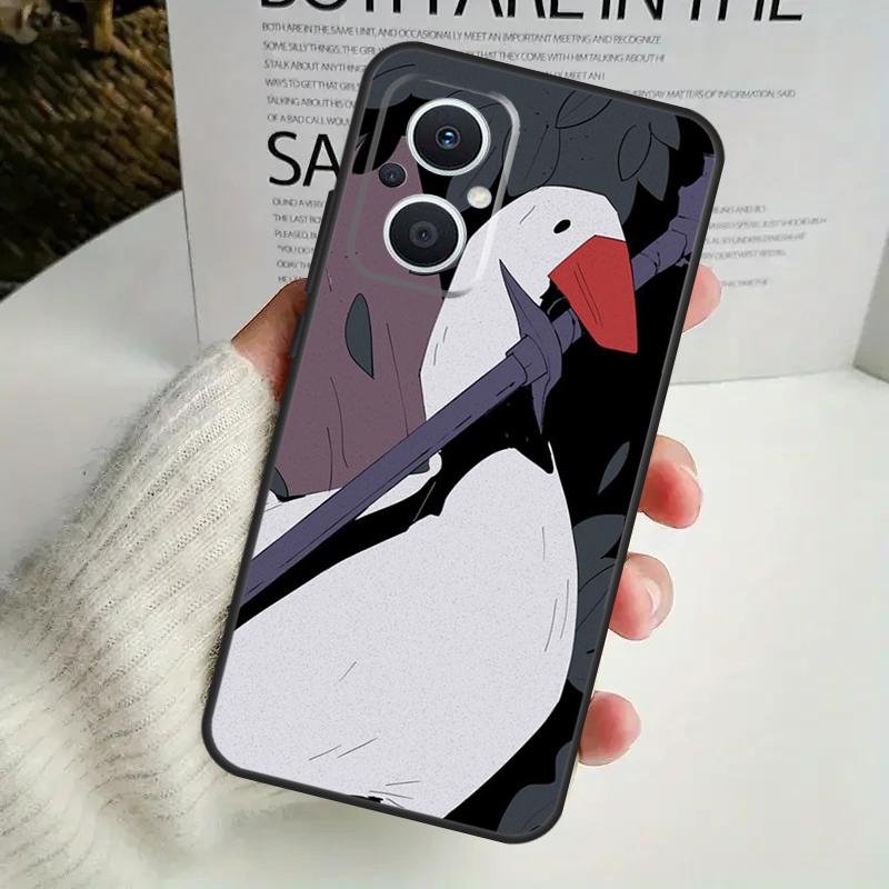 Мультяшный Забавный Гусь Чехол для Телефона Для OPPO Reno 8 7 Lite 8T 11 12 13 14 14F 10 Pro OPPO Find X8 X6 X5 X9 Pro Чехол