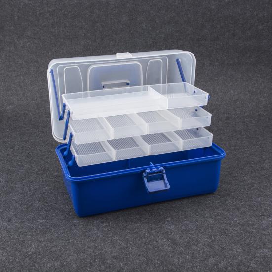 Portable 3/4 Layers Lure Bait Storage Box Fishhook Fishline Fishing Gear Protective Case
