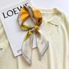 1116 mulberry silk French printing small square scarf women's collarbone decoration small scarf fashionable and generous gift scarf shawl