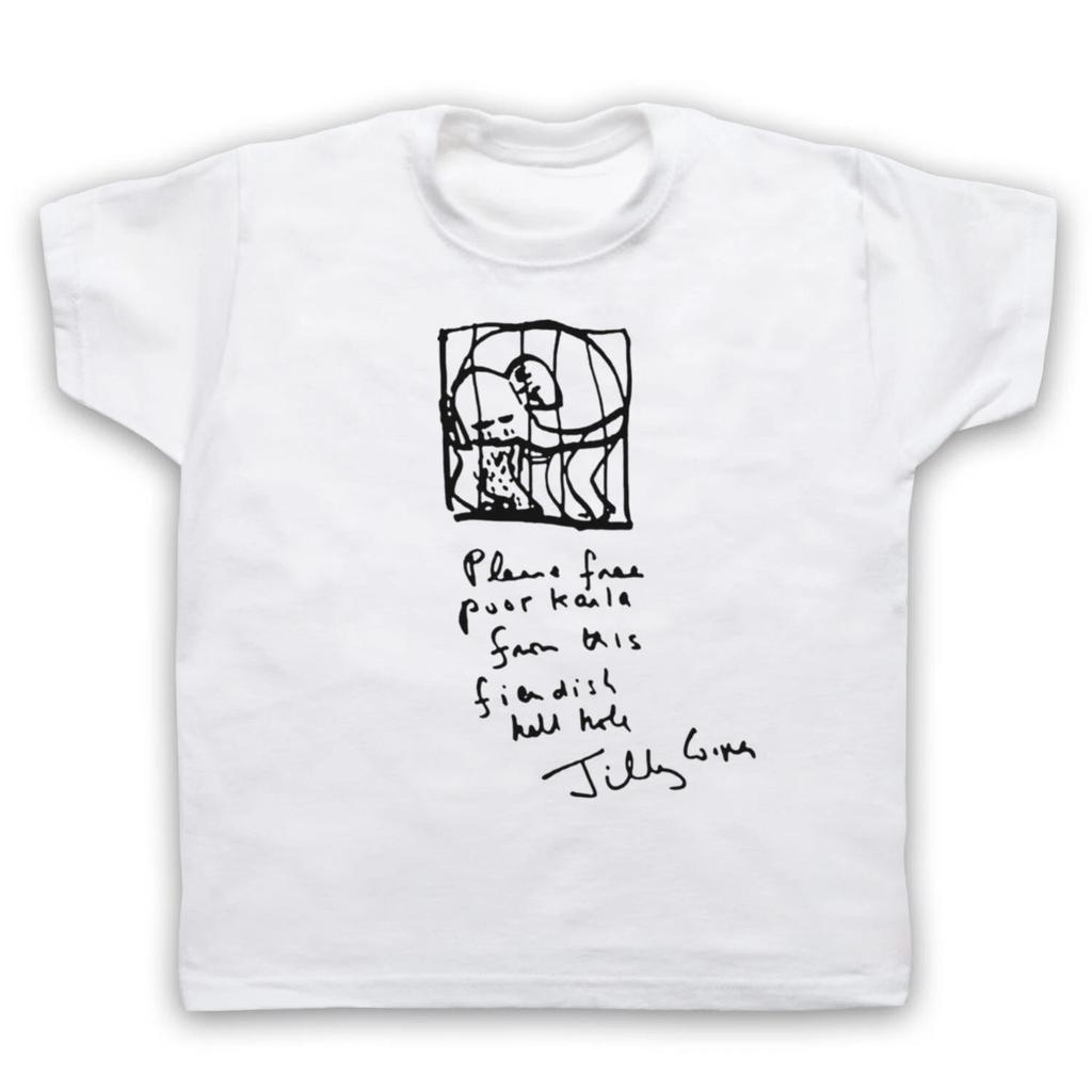 BRASS EYE KARLA THE ELEPHANT JILLY COOPER LETTER TRUNK KIDS CHILDS T-shirt