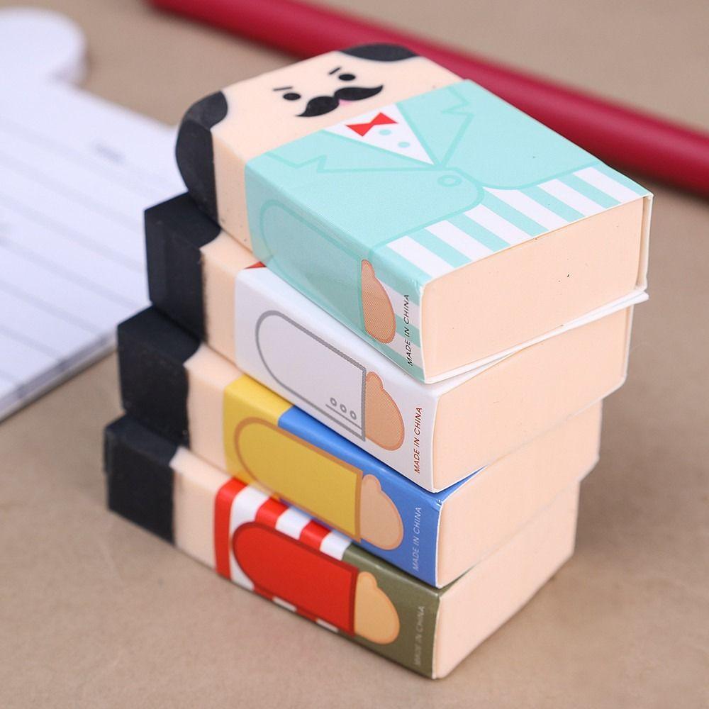Bald Man Bald Man Eraser Without Leaving Marks Pencil Rubber Cute Pencil Eraser  Learning Prize