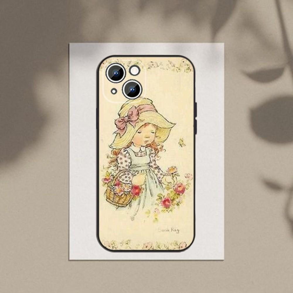 Sarah Kay Phone Case Phone Case For Apple iPhone 15,14,13,12,11,XS,XR,X,8,7,Pro,Max,Plus,mini Silicone Black Cover
