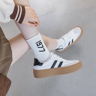 Спортивная обувь на платформе, повседневная обувь, женская осенняя кожаная обувь большого размера для женщин