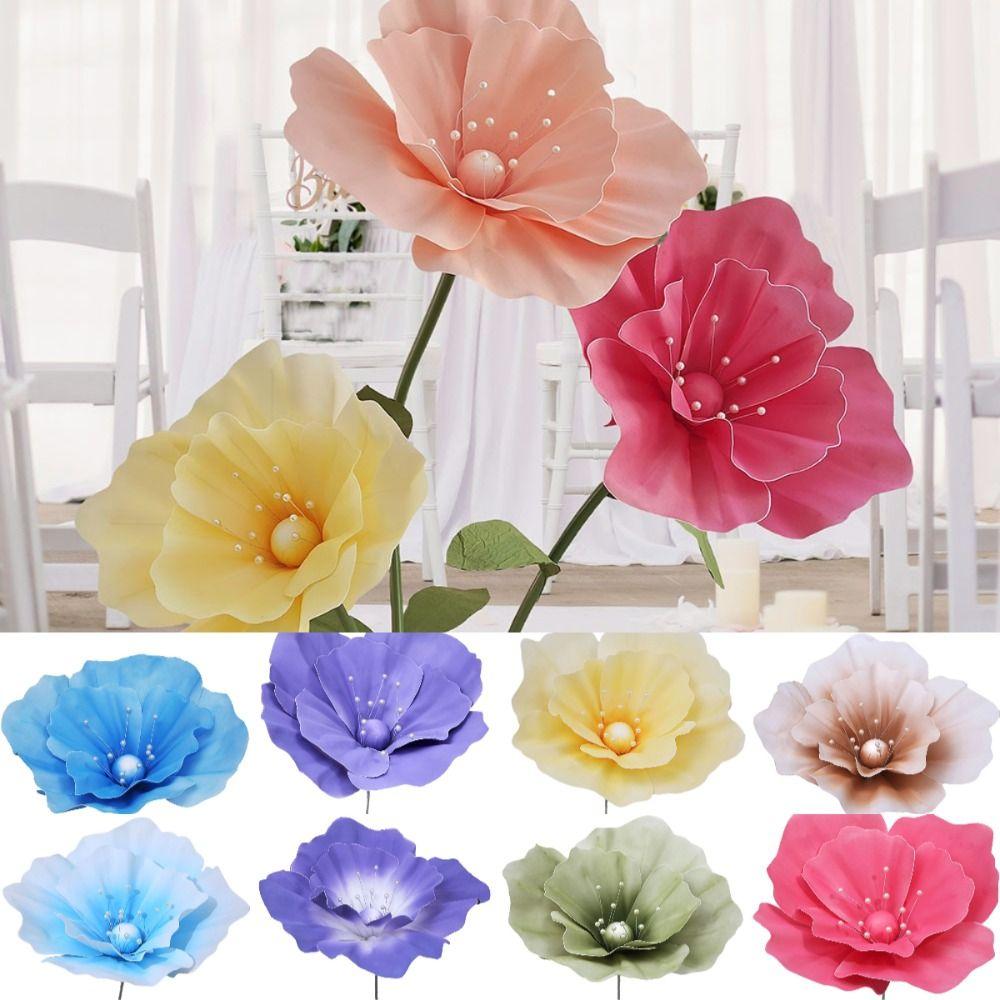 40cm Wedding Road Flower Giant Photography Props NEW Simulation Corn Poppy  Wall