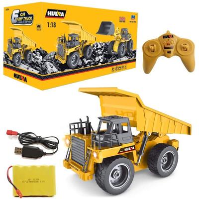 1/18 Huina 1540 Rc Самосвал Дистанционное Управление Экскаватор Игрушки Сплав RC Модель Игрушечный Инженерный Автомобиль