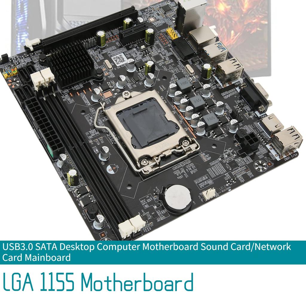 LGA 1155 Motherboard for B75 Desktop Computer Mainboard USB SATA DDR3 Memory Manboard 3.0